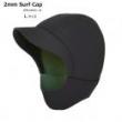 【2mmブラックジャージ】 サーフキャップ Lサイズ/裏ストレッチジャージ
