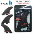 【FCSⅡトライ】 「FILIPE TOLEDO」 PC BLACK/RED M/Lサイズ